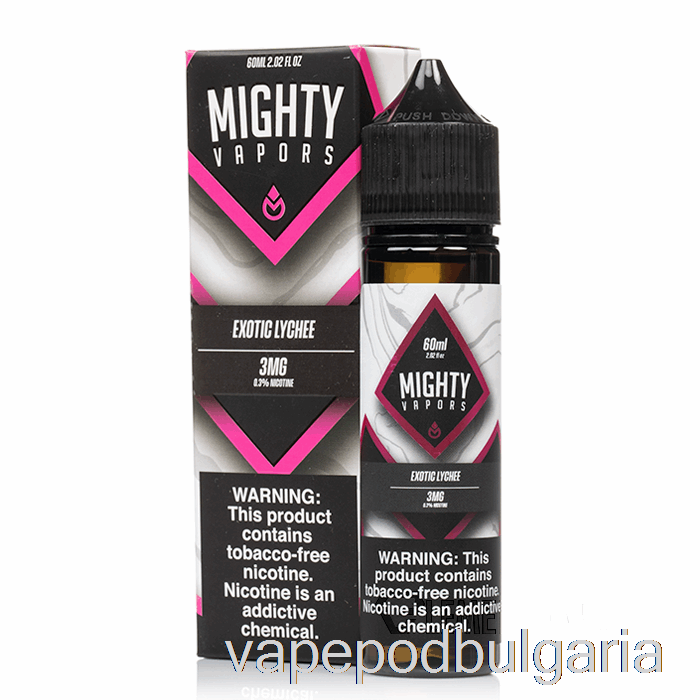 Vape Течности екзотичен личи - мощни изпарения - 60ml 6mg